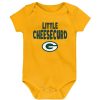 Kids * | Packers Infant Cheesecurd Bodysuit Gold