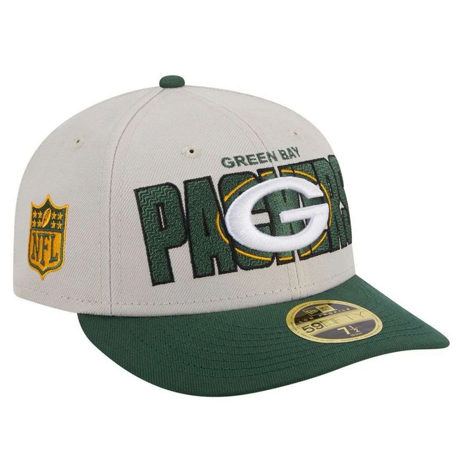 Hats * | Packers New Era 2023 Draft Lp 59Fifty Cap Natural