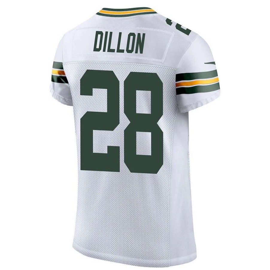 Jerseys * | #28 A.J. Dillon Nike Away Elite Jersey White