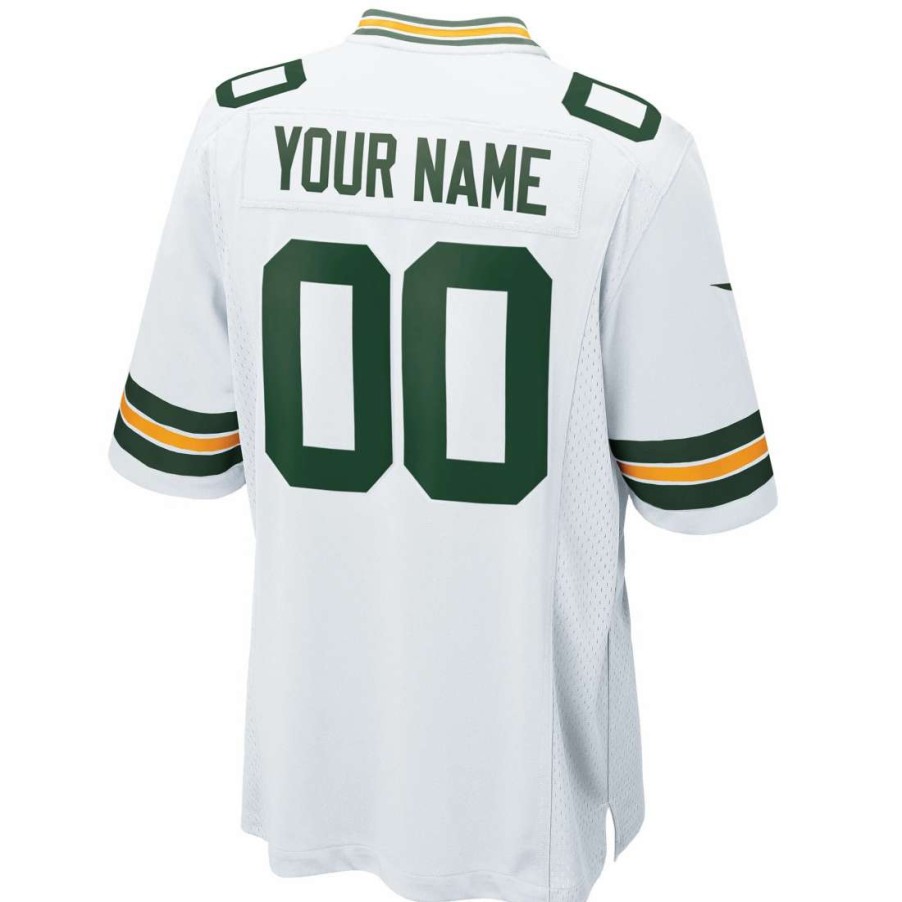 Jerseys * | Packers Youth Nike Custom Away Game Jersey White