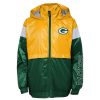 Kids * | Packers Pre-School Goal Line Windbreaker Jacket Green & Gold