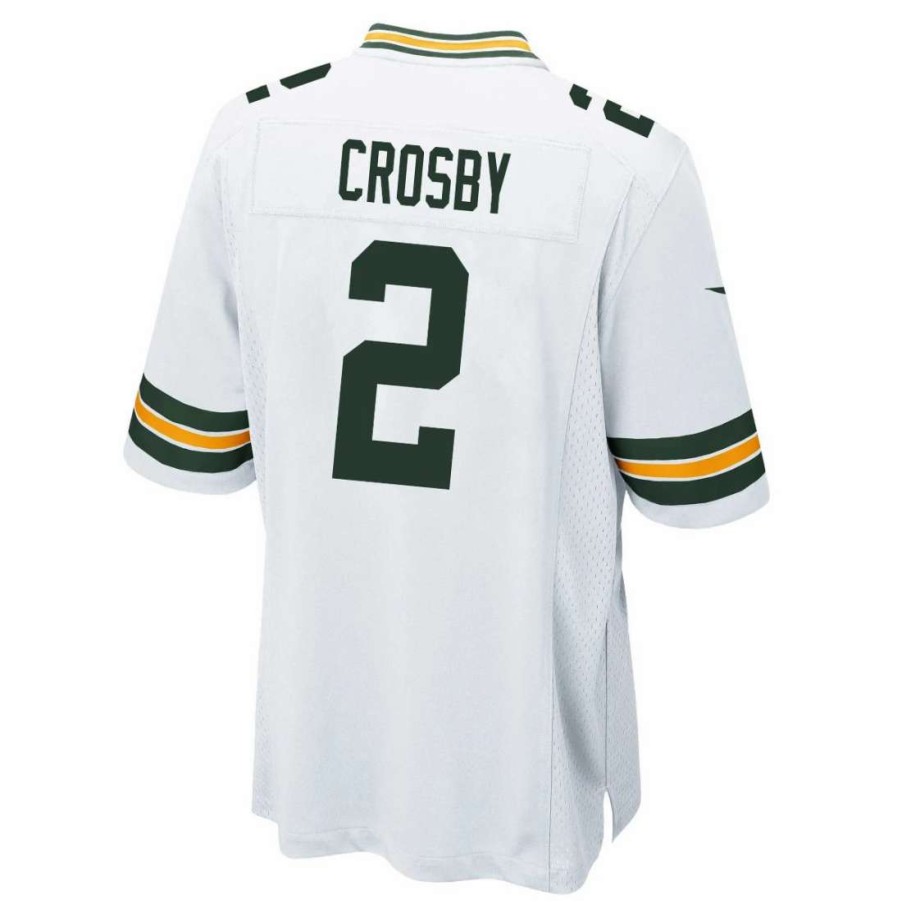 Jerseys * | #2 Mason Crosby Away Nike Game Jersey White