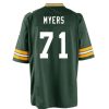 Jerseys * | #71 Josh Myers Nike Home Game Jersey Fir Green