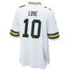 Jerseys * | #10 Jordan Love Away Youth Nike Game Jersey White