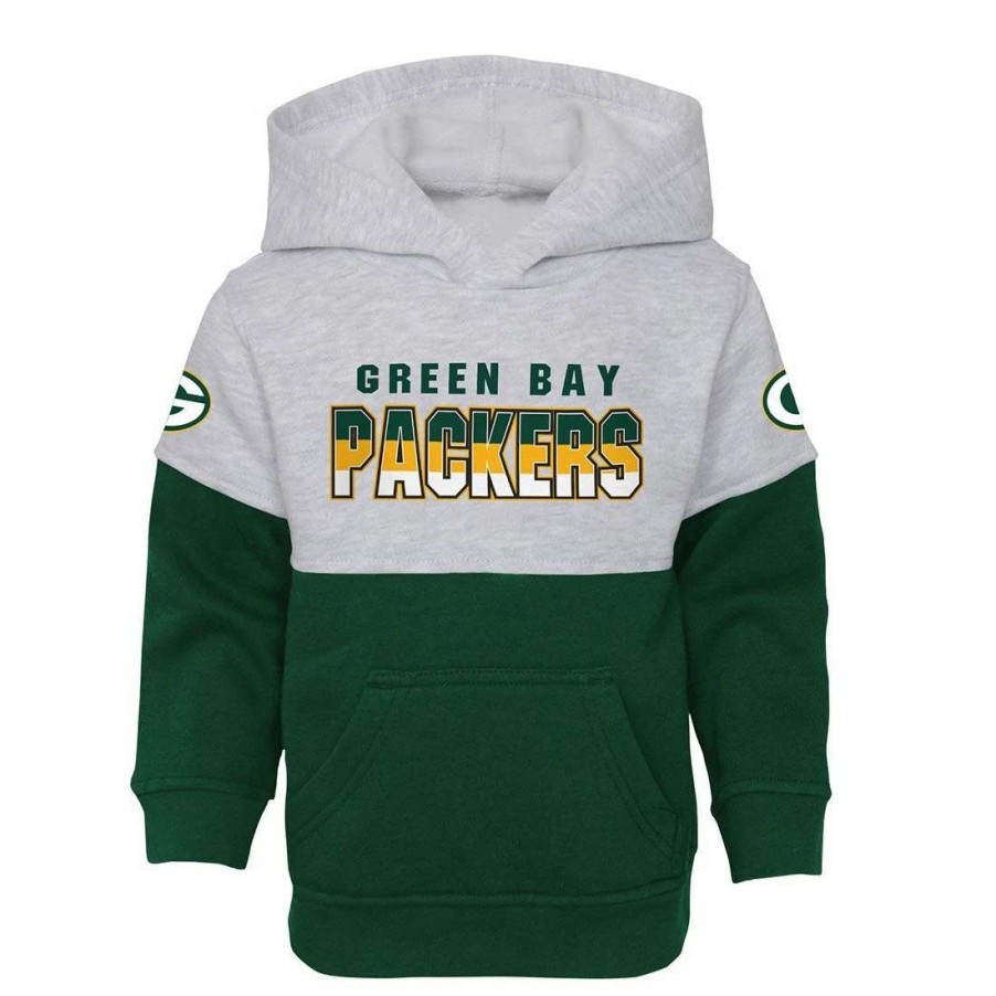 Kids * | Packers Toddler Play Maker Hoodie & Pant Set Green & Gray