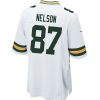 Jerseys * | #87 Jordy Nelson Nike Away Game Jersey White