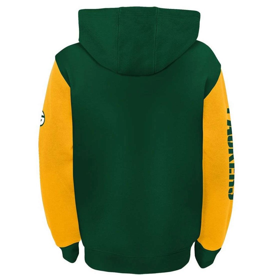 Kids * | Packers Pre-School Poster Board Full Zip Hoodie Green