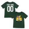 Kids * | Packers Pre-School Custom Tailgate Truck T-Shirt Green