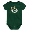 Kids * | Packers Infant Girls Bow Bodysuit Hunter