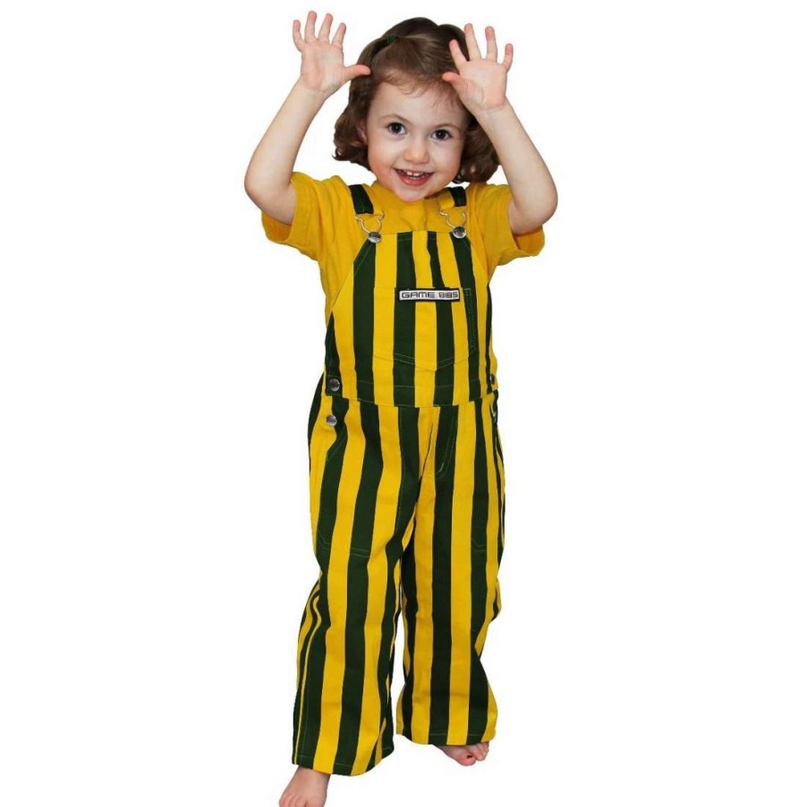 Kids * | Green Bay Packers Toddler Game Bibs Green & Gold