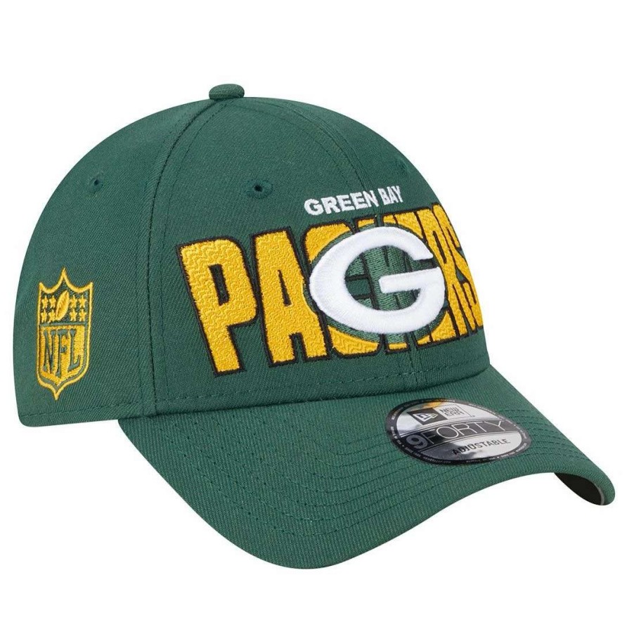 Hats * | Packers New Era 2023 Draft 9Forty Snapback Cap