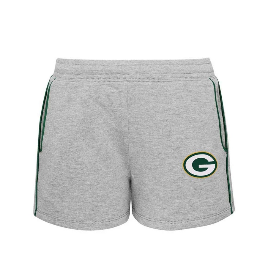 Kids * | Packers Toddler Girls' Another Shot Short Gray