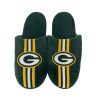 Kids * | Packers Youth Team Stripe Slipper Green & Gold