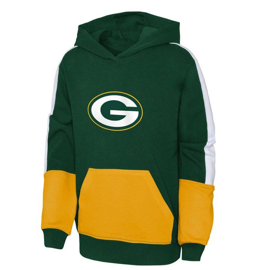 Kids * | Packers Girls In Your Element Hoodie Green & Gold