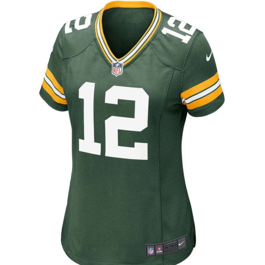 Jerseys * | #12 Aaron Rodgers Home Womens Nike Game Jersey Green