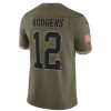 Jerseys * | Packers Nike Salute To Service #12 Rodgers Jersey Olive