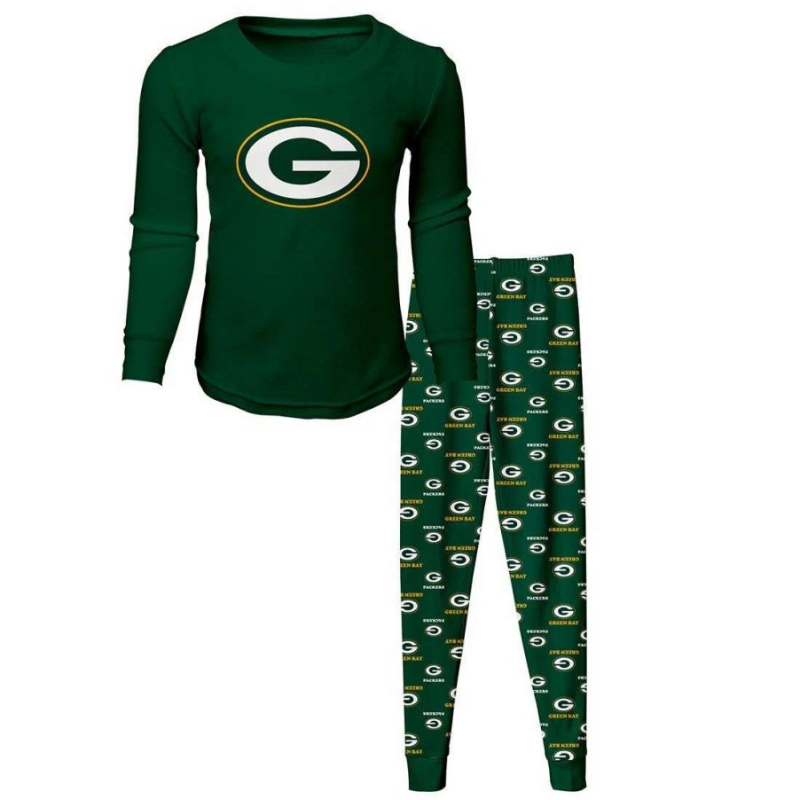 Kids * | Packers Pre-School 2-Piece Pajama Top & Pant Set Green