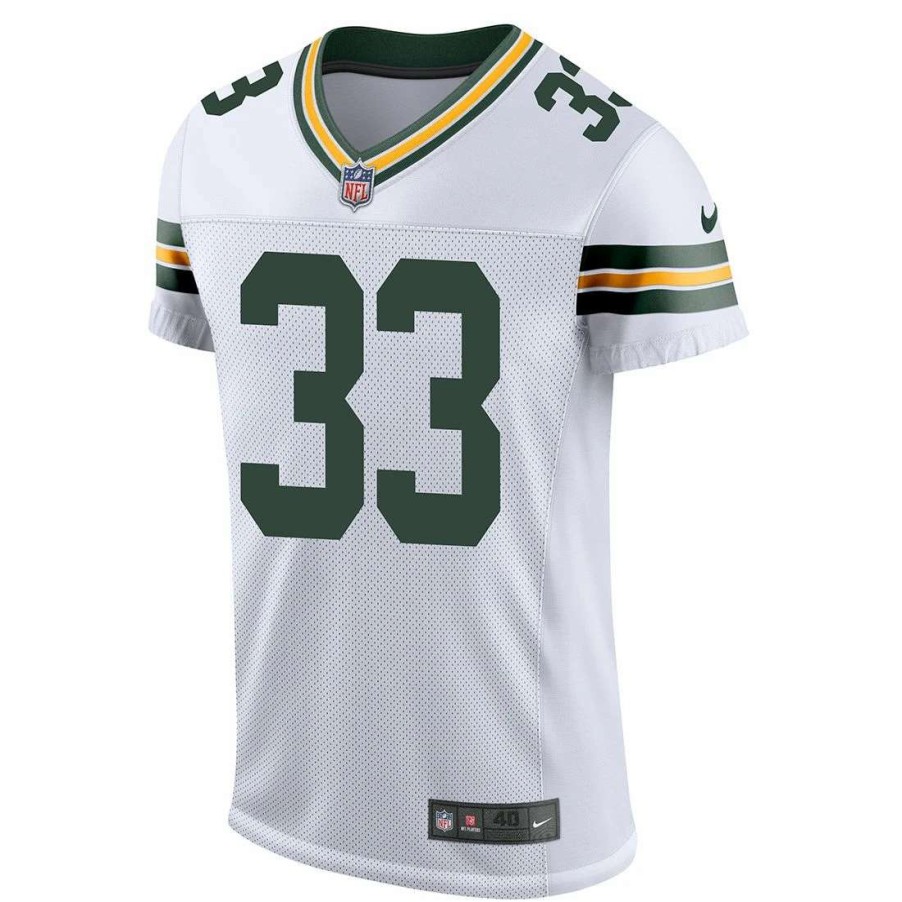 Jerseys * | #33 Aaron Jones Nike Away Elite Jersey White