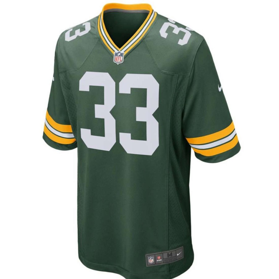 Jerseys * | #33 Aaron Jones Nike Home Game Jersey Fir Green