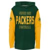 Kids * | Packers Youth Heritage Hooded T-Shirt Green & Gold