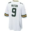 Jerseys * | #9 Christian Watson Nike Away Game Jersey White