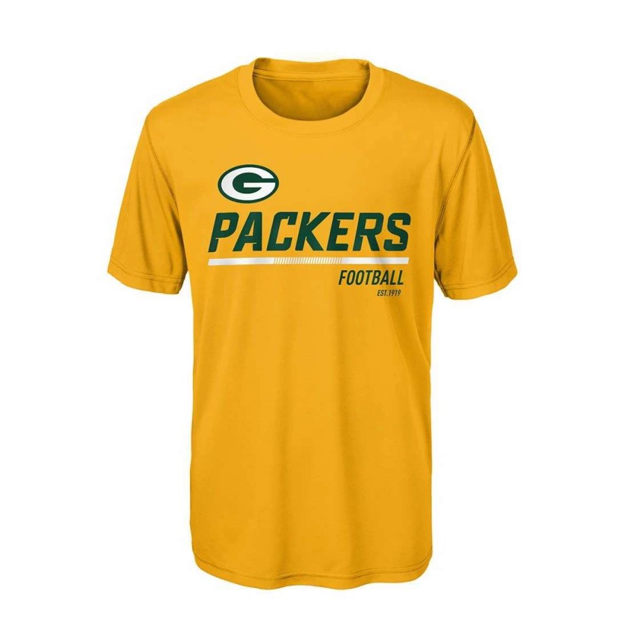 Kids * | Packers Toddler Engage Dri-Tek T-Shirt Gold