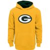 Kids * | Packers Youth Prime Pullover Hoodie Gold