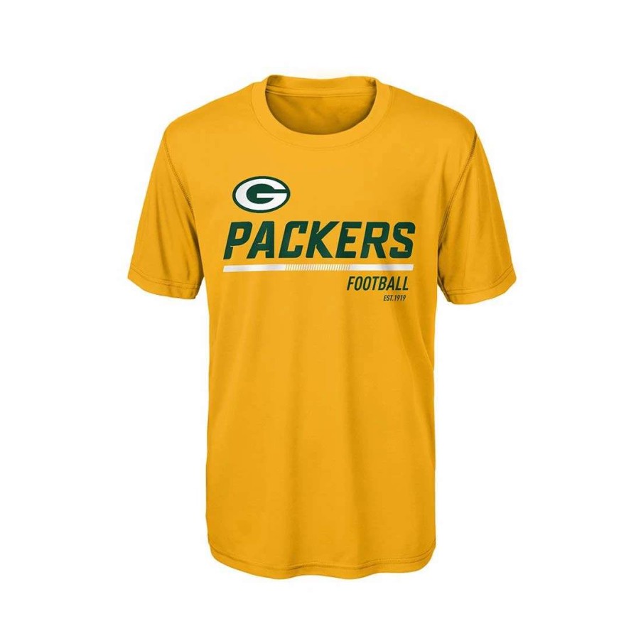 Kids * | Packers Pre-School Engage Dri-Tek T-Shirt Gold