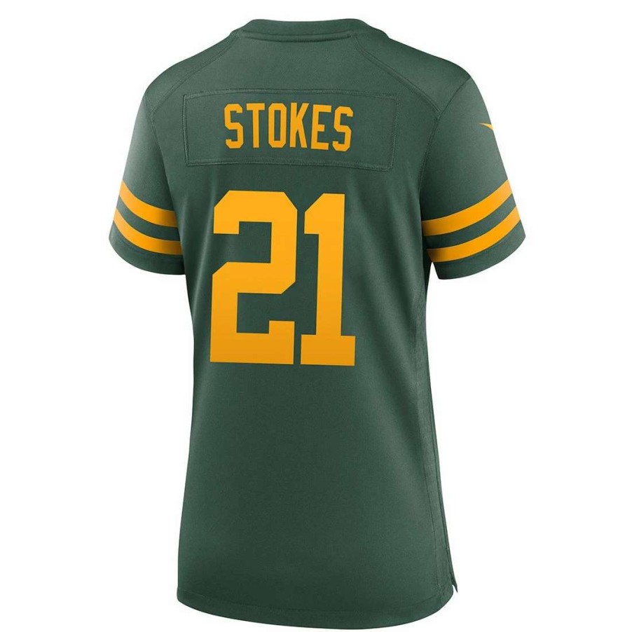 Jerseys * | 50S Classic Womens #21 Stokes Nike Game Jersey Green & Gold