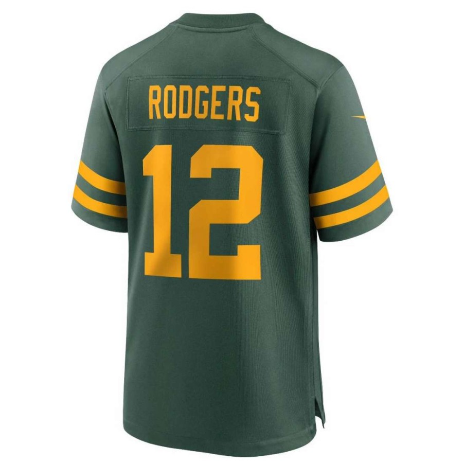 Jerseys * | Packers 50S Classic Nike #12 Rodgers Game Jersey Green & Gold