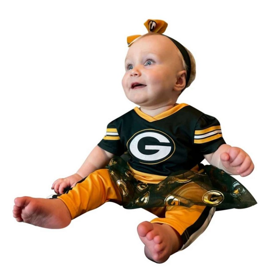 Kids * | Packers Baby Sister 2-Piece Uniform Set Green & Gold