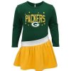 Kids * | Packers Toddler Heart To Heart Dress Green & Gold