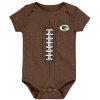 Kids * | Packers Infant Football Bodysuit Brown