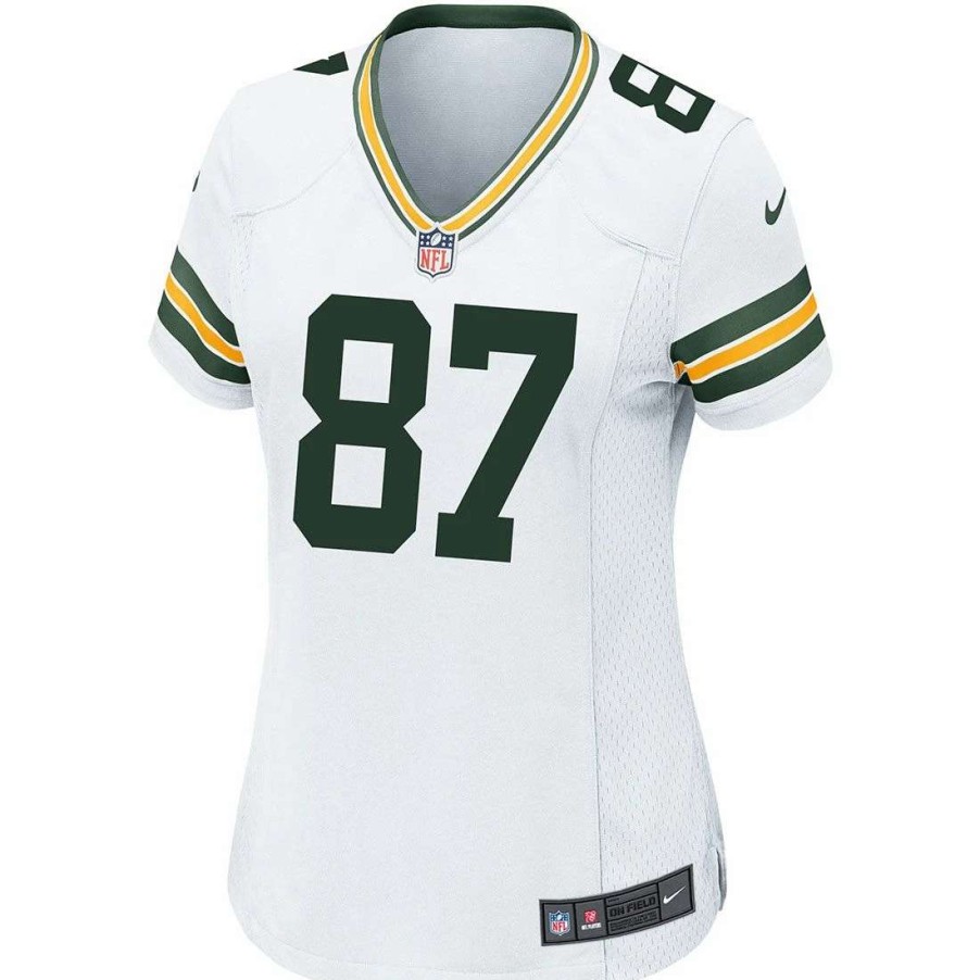 Jerseys * | #87 Jordy Nelson Away Womens Nike Game Jersey White