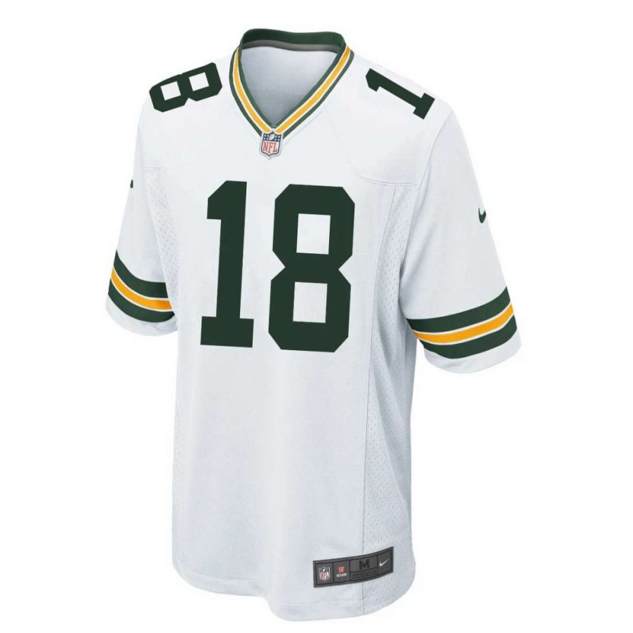 Jerseys * | #18 Randall Cobb Away Nike Game Jersey White