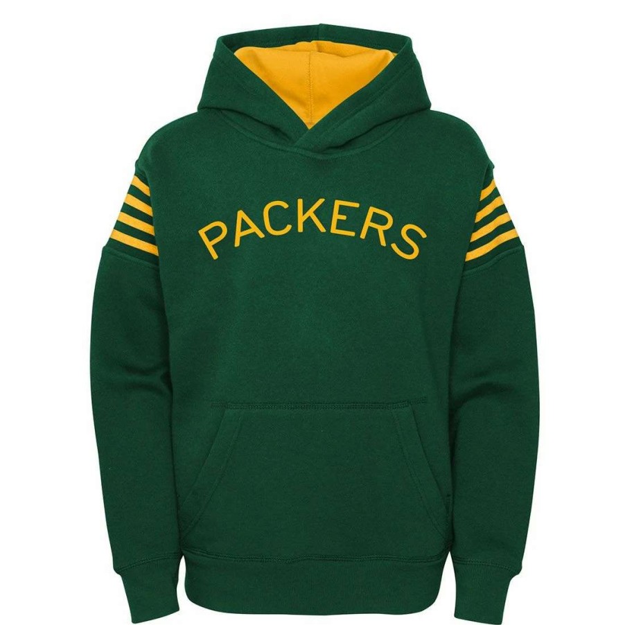 Kids * | 50S Classic Youth Champ Po Hoodie Green & Gold