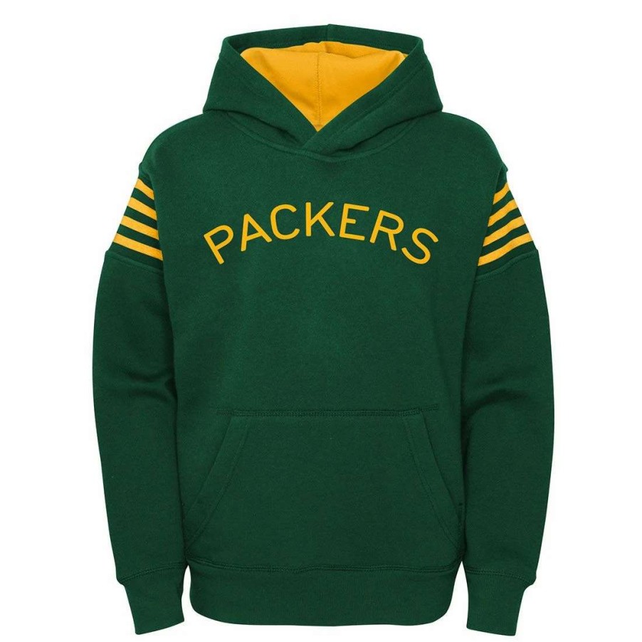 Kids * | 50S Classic Pre-School Champ Po Hoodie Green & Gold