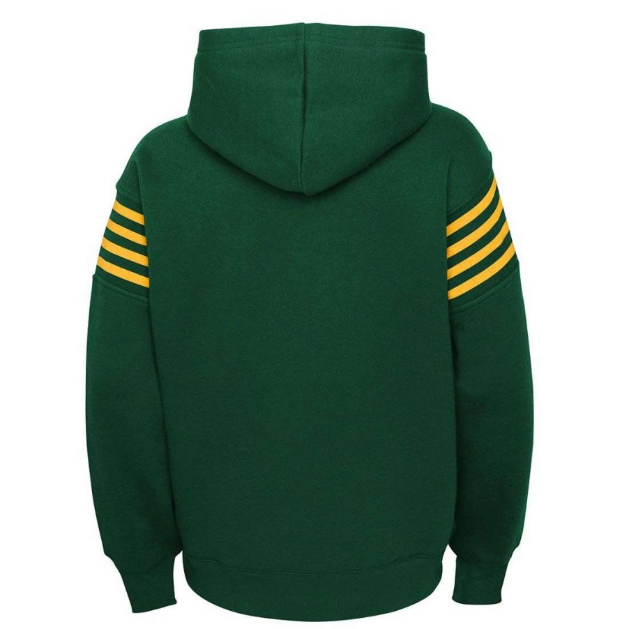 Kids * | 50S Classic Pre-School Champ Po Hoodie Green & Gold