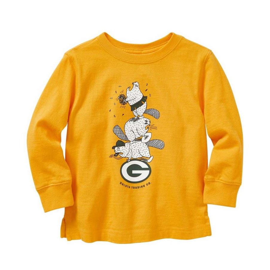 Kids * | Packers Duluth Toddler Longtail T-Shirt Gold