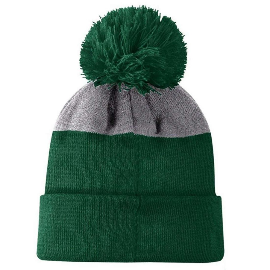 Hats * | Hometown Champion Gb State Blocked Knit Hat Green & Gray