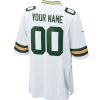 Jerseys * | Packers Nike Custom Away Game Jersey White