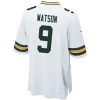 Jerseys * | #9 Christian Watson Away Youth Nike Game Jersey White