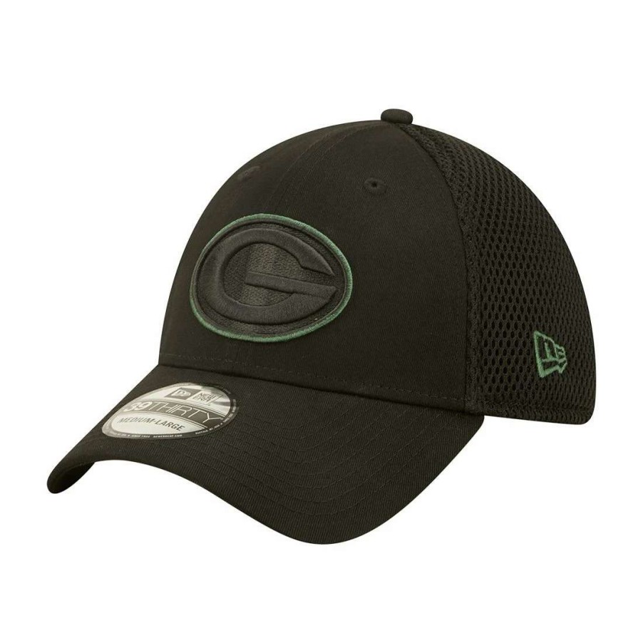 Hats * | Packers New Era Team Neo D1 39Thirty Cap Black