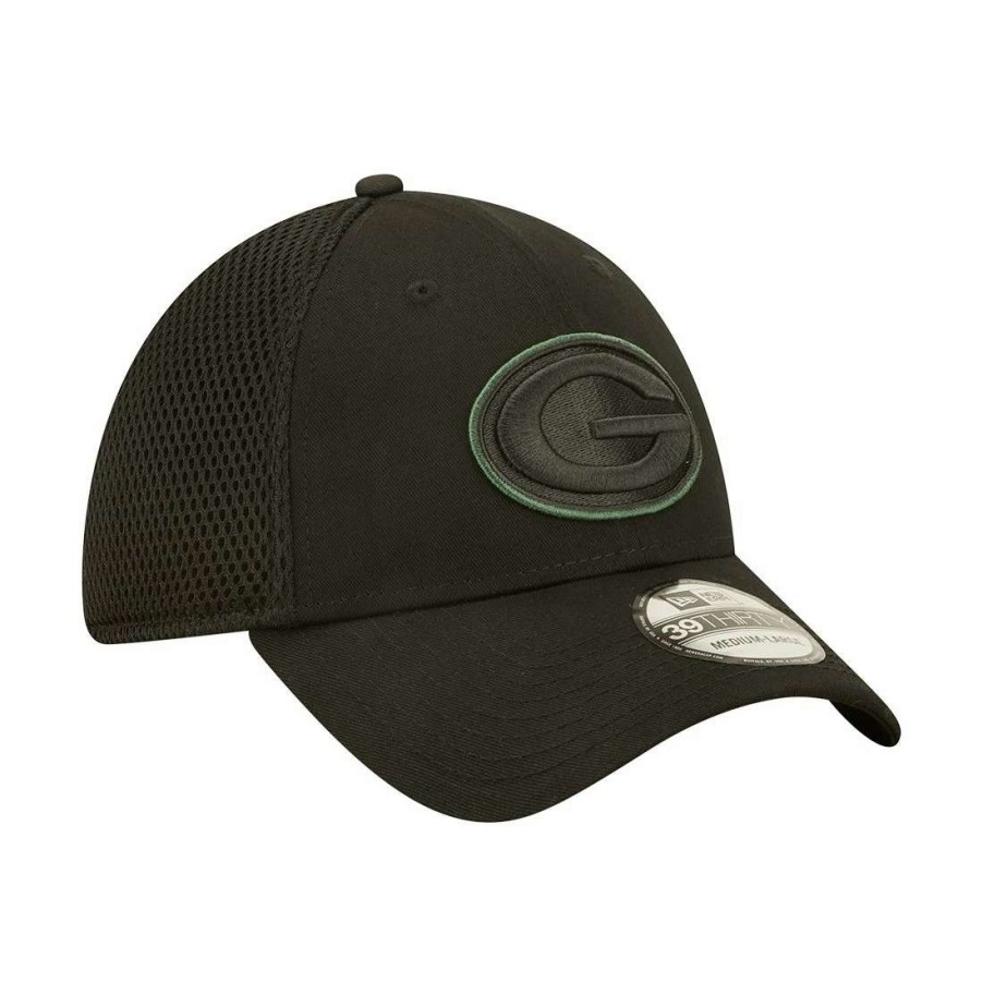 Hats * | Packers New Era Team Neo D1 39Thirty Cap Black