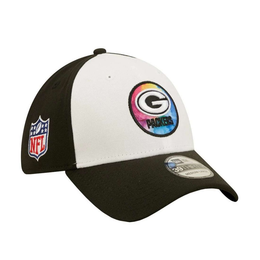 Hats * | Packers 2022 Crucial Catch New Era 39Thirty Cap White & Black