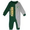 Kids * | Packers Newborn Half Time Coverall Green & Gray