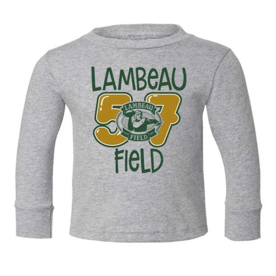 Kids * | Lambeau Field Toddler Bailey Balloon T-Shirt Heather Gray