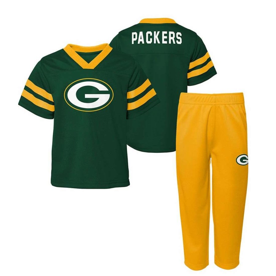 Kids * | Packers Toddler Red Zone 2-Piece Set Green & Gold