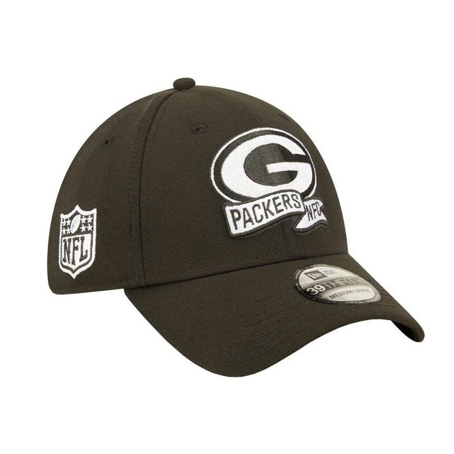 Hats * | Packers New Era 2022 Sideline 39Thirty Cap Black