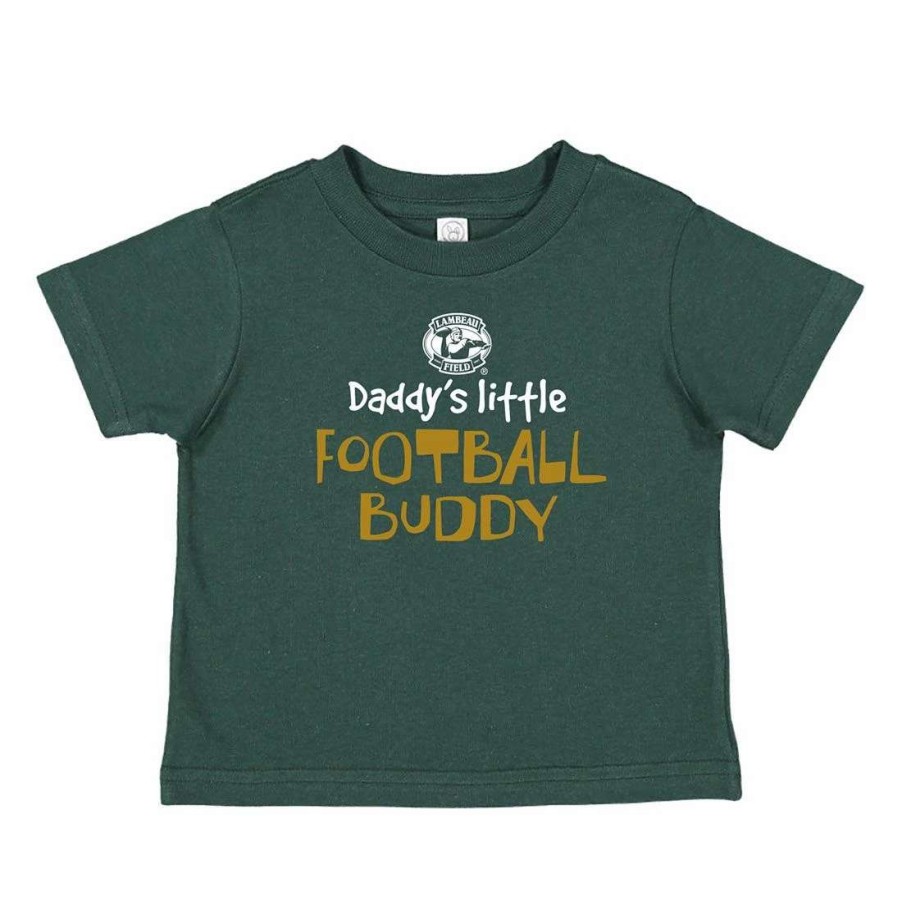 Kids * | Lambeau Field Infant Football Buddy T-Shirt Dark Green